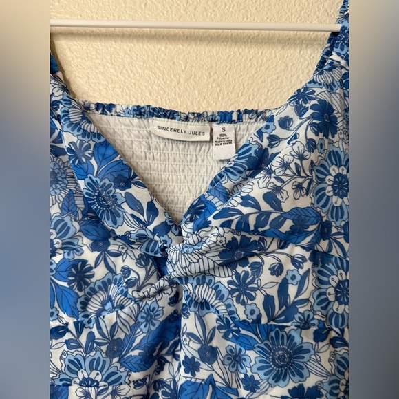 NWT Sincerely Jules boho floral summer v neck Dress - Picture 2 of 4